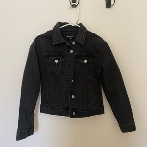 Black denim jacket